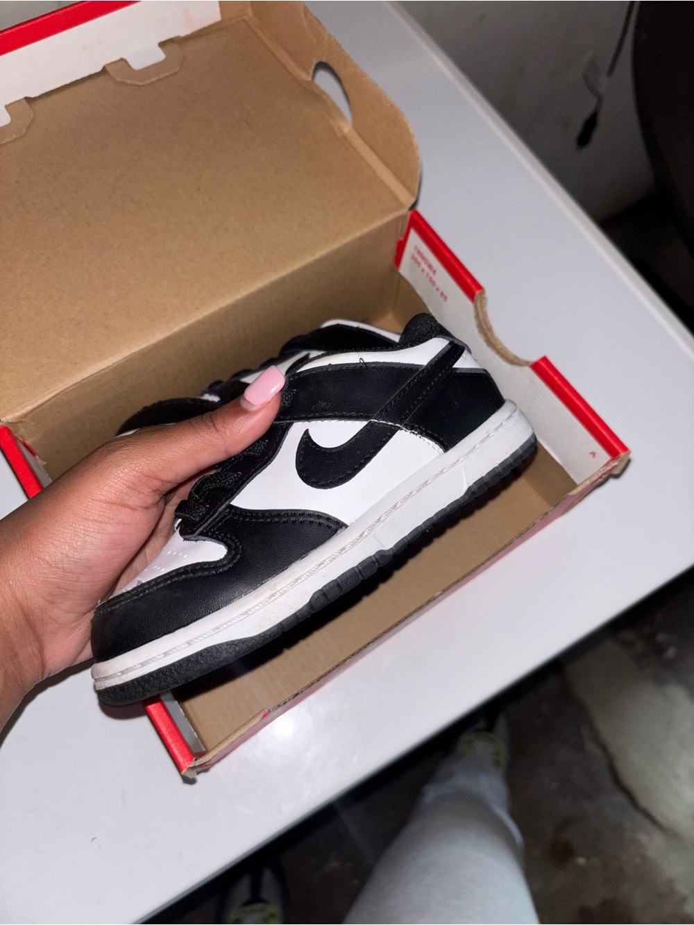 Nike Kids Black and White Low-Top Sneaker